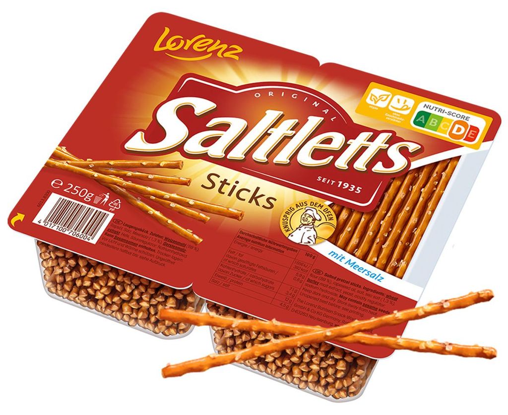 Lorenz Saltletts Sticks Classic 2 Packs fraîcheur 250g Image du produit 