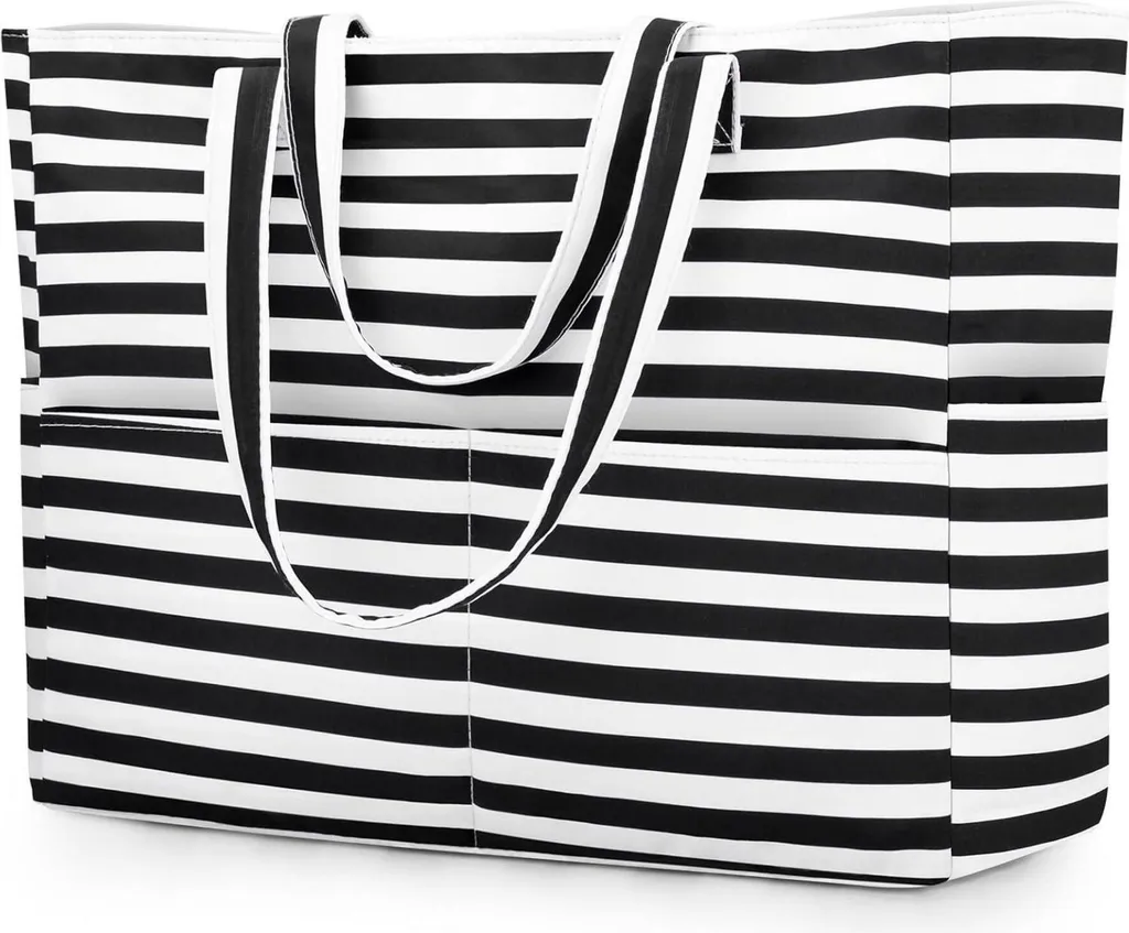 Borsa da Spiaggia per Signore XXL: Eleganza e Comodità con Zip