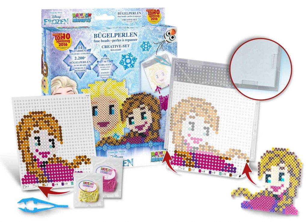 Craze Rainbow Beadys Bügelperlen Disney Frozen 2200 Perlen Produktbild 