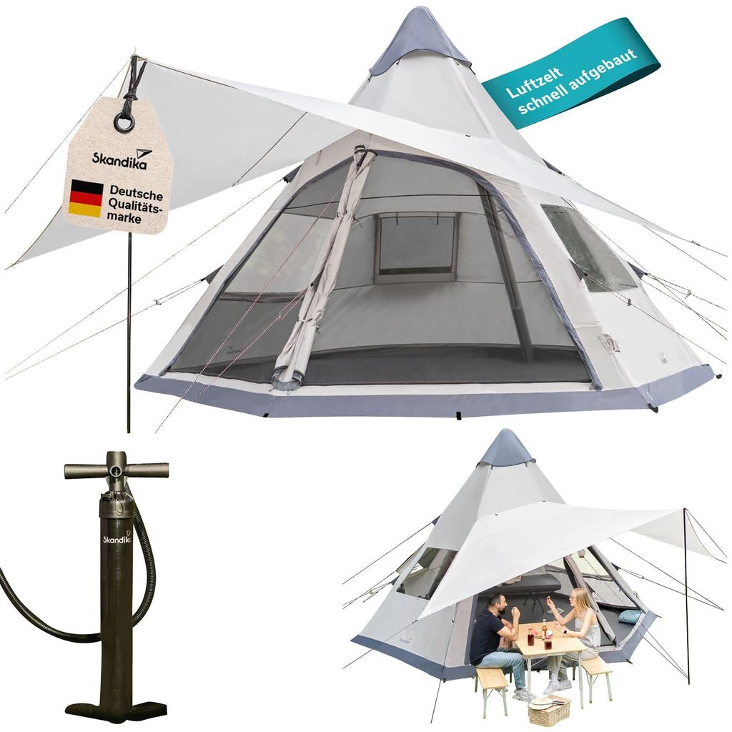 Skandika Luftzelt Tipi Hetta 460 Air Protect | Aufblasbares Produktbild 