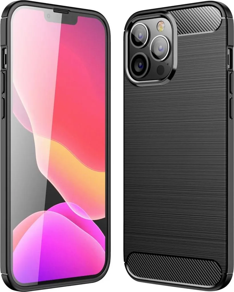 Custodia iPhone 13 Pro Max Silicone Carbonio: Protezione Top e Stile