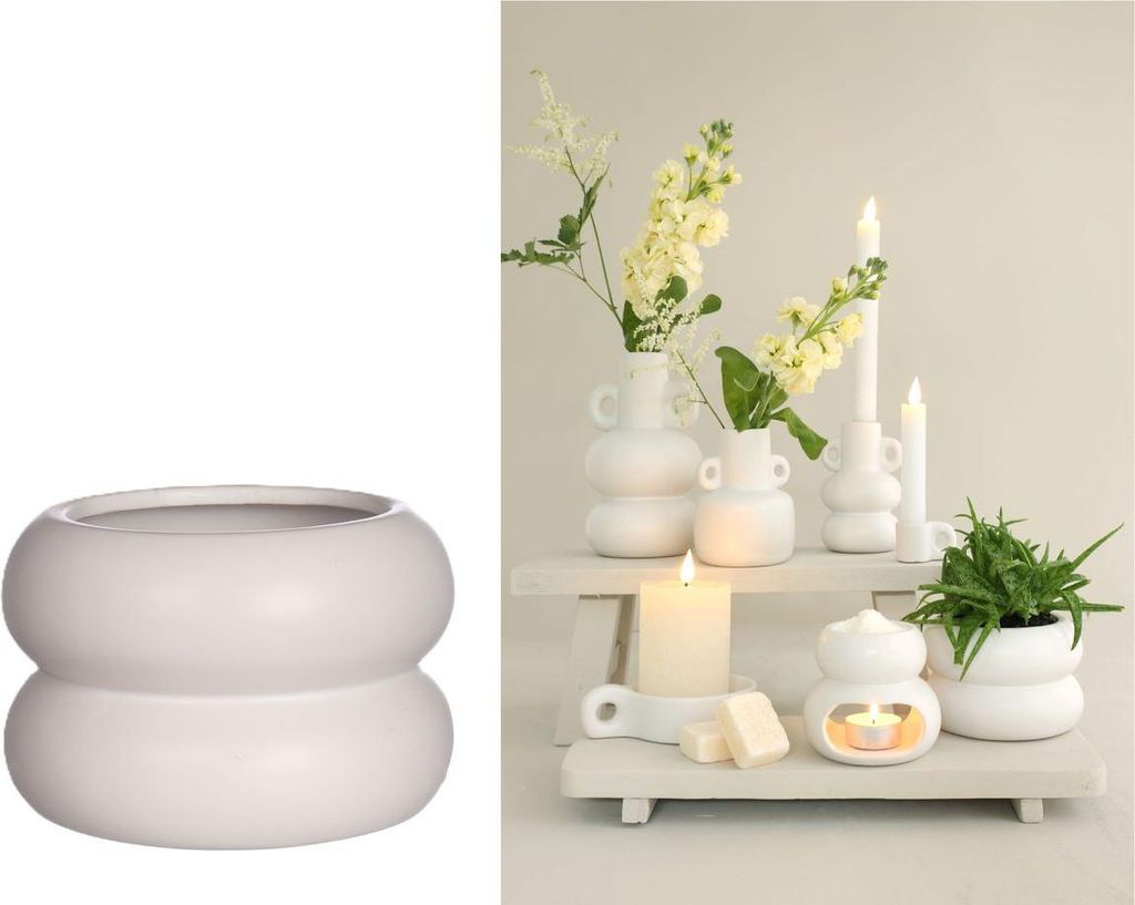 Skandinavischer Blumentopf Chubby | Moderner Blumenübertopf | Keramik Übertopf | Pflanzentöpfe | Bubble Blumentopf | Bubble Vase | Pflanzgefäß...