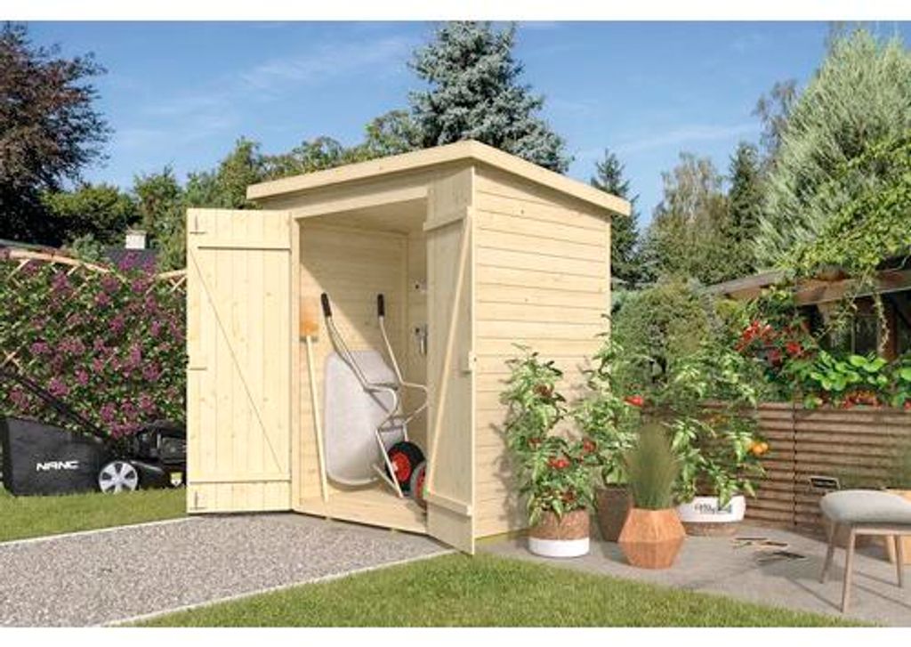 Gartenhaus weka Mori 2.2 inkl. Fußboden 183 x 133 cm natur