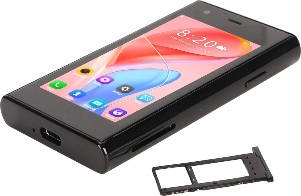 Mini Smartphone Quad Core 16Go Noir Android 8.1 avec Écran HD 3.0 Pouces