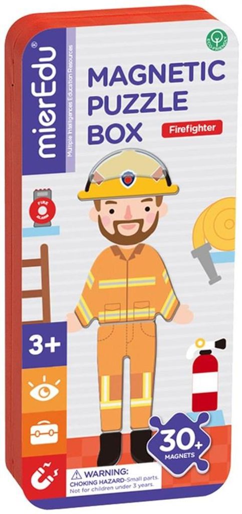 MIEREDU MierEdu - Magnetische Puzzle-Box - Feuerwehrmann Produktbild 