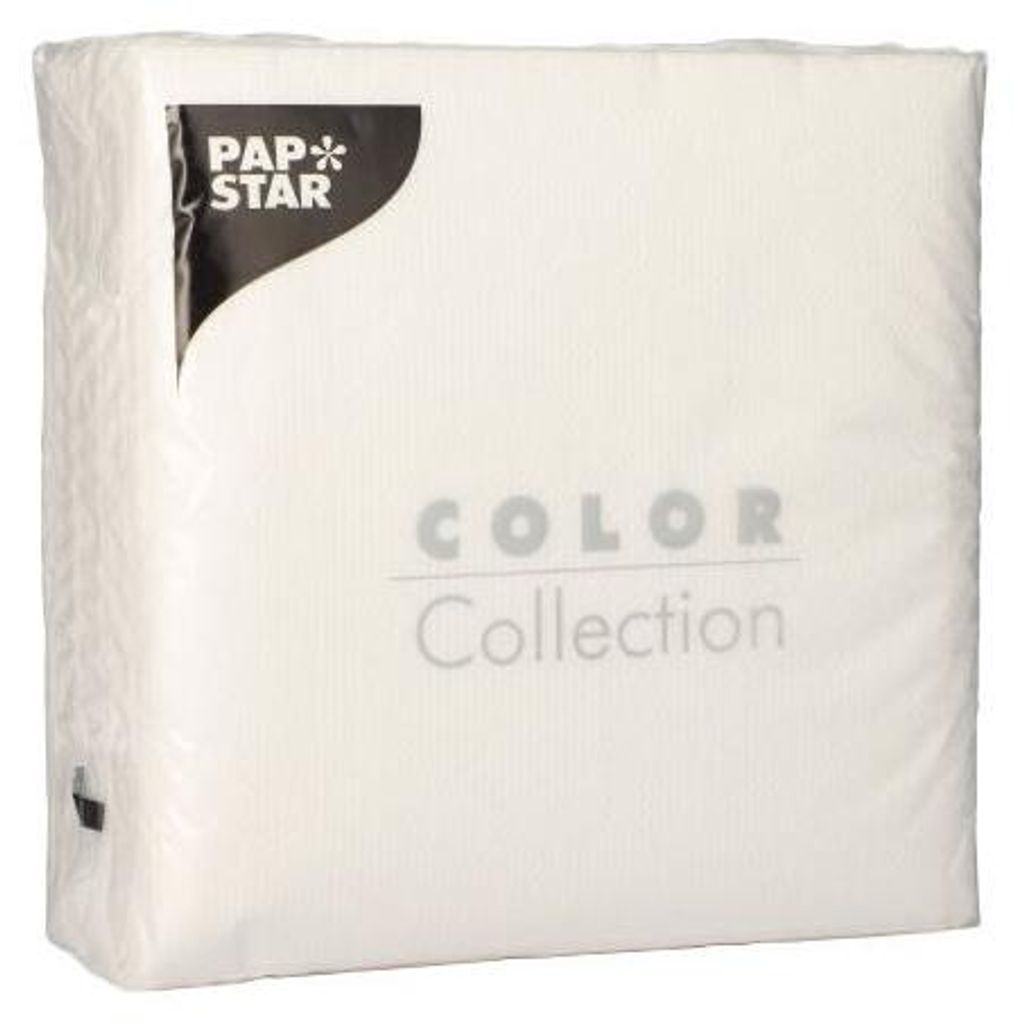 Papstar Servietten, 1-lagig 1/4-Falz 33 cm x 33 cm weiß, 12 Produktbild 