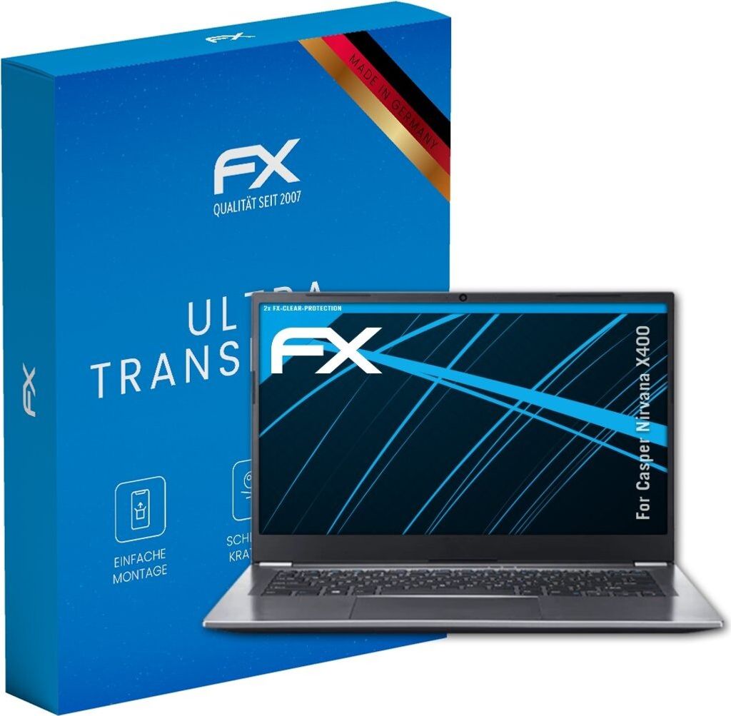 atFoliX FX-Clear 2x Schutzfolie kompatibel mit Casper Nirvana X400 Displayschutzfolie