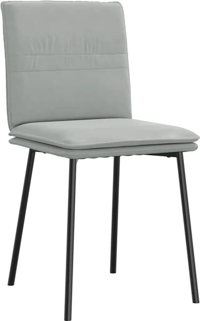 Offerta Set 2 Sedie SYFAX Velluto Grigio Chiaro - Prezzo e Qualità - 2
