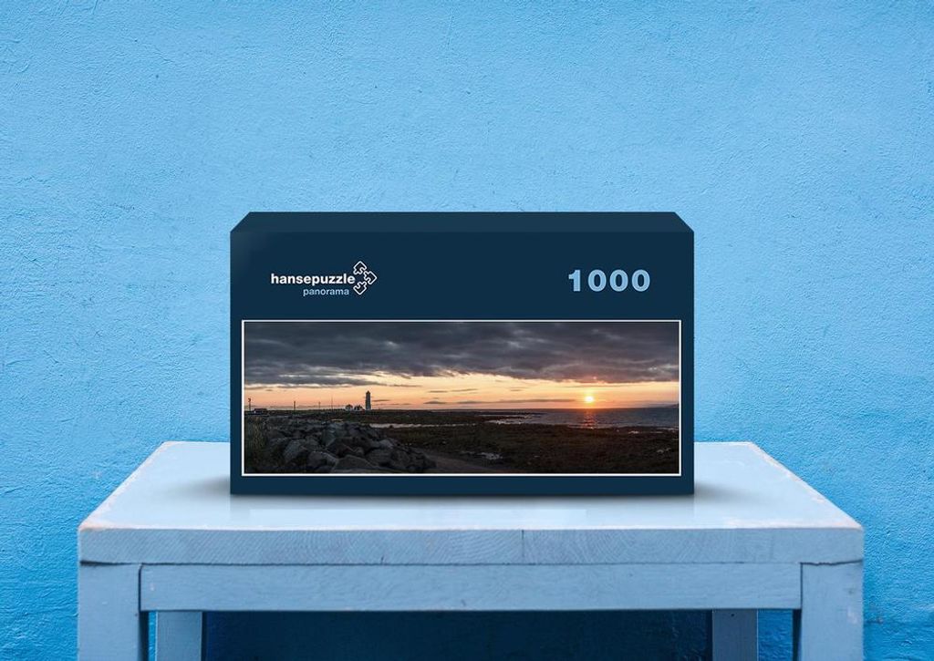 hansepuzzle 30029 - Sonnenuntergang Puzzle, 1050 Teile, Reisen, 60,0 x 46,0cm mit hochwertiger Aufbewahrung, Kartonbox & Beutel
