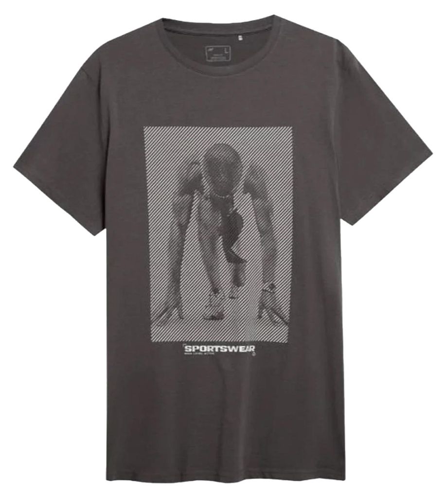 4F - "H4Z22" T-Shirt für Herren MR1124 (M) (Grau/Silber)