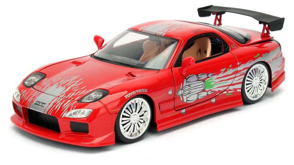 Jada Fast & Furious, Mazda RX-7 (1993), schaal 1:24 Productafbeelding 