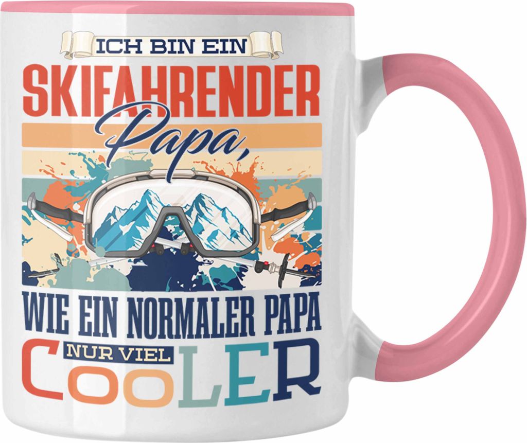 Trendation - Ski-Fahren Papa Tasse Geschenk Vater Produktbild 