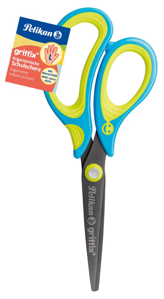 Pelikan forbici griffix SC1BLS blu a punta mancina 15 cm Immagine del prodotto 