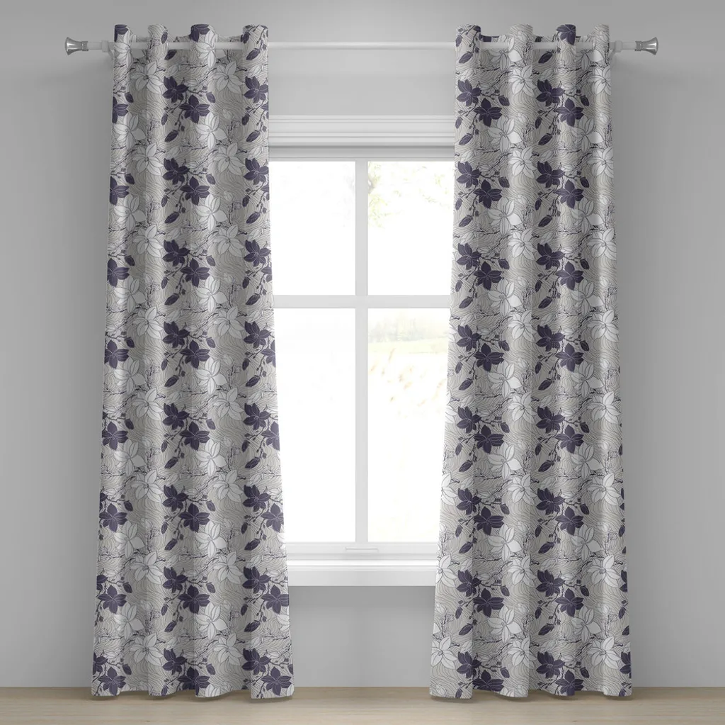 Tende Lavabili ABAKUHAUS Magnolia 280x245 cm Malva Grigio Vintage