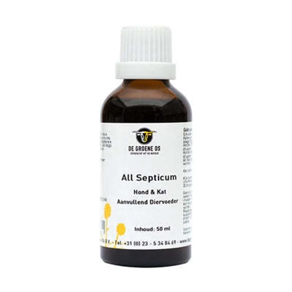 De Groene Os All Septic pour chien et chat - Solution naturelle 50 ml