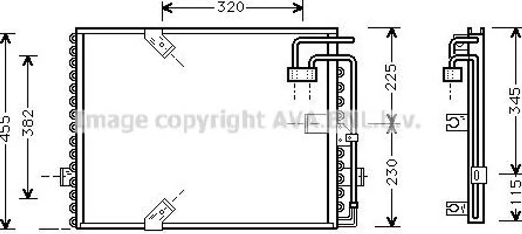 Condensateur climatisation AVA BW5187 : fini les fuites de gaz