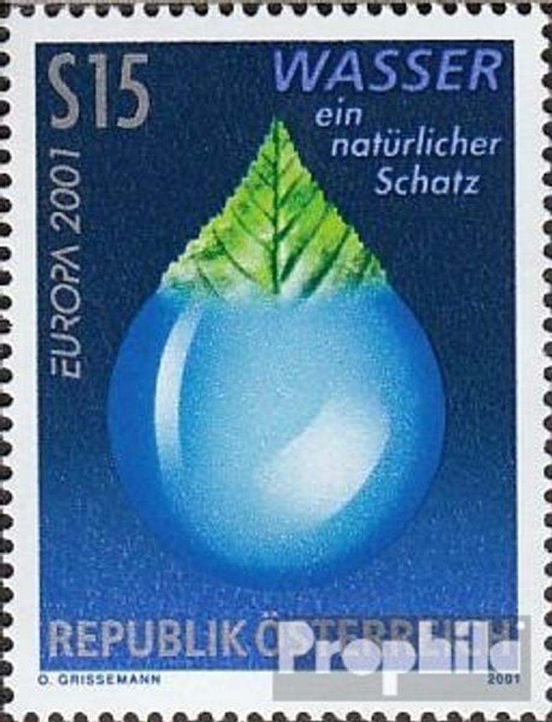 Briefmarken Österreich 2001 Mi 2344 (kompl.Ausg.) gestempelt Wasser