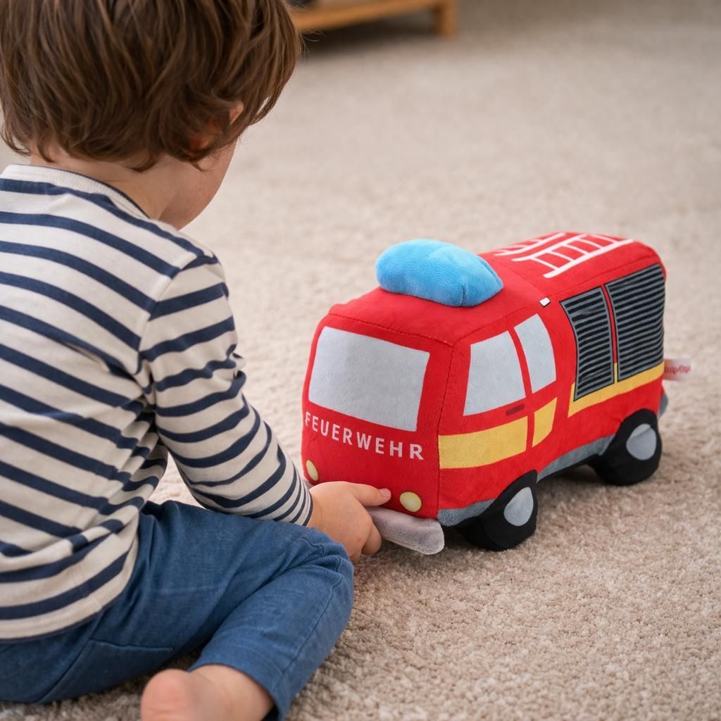 Sweety Toys 12190 Feuerwehr LKW Plüsch Plüschtier