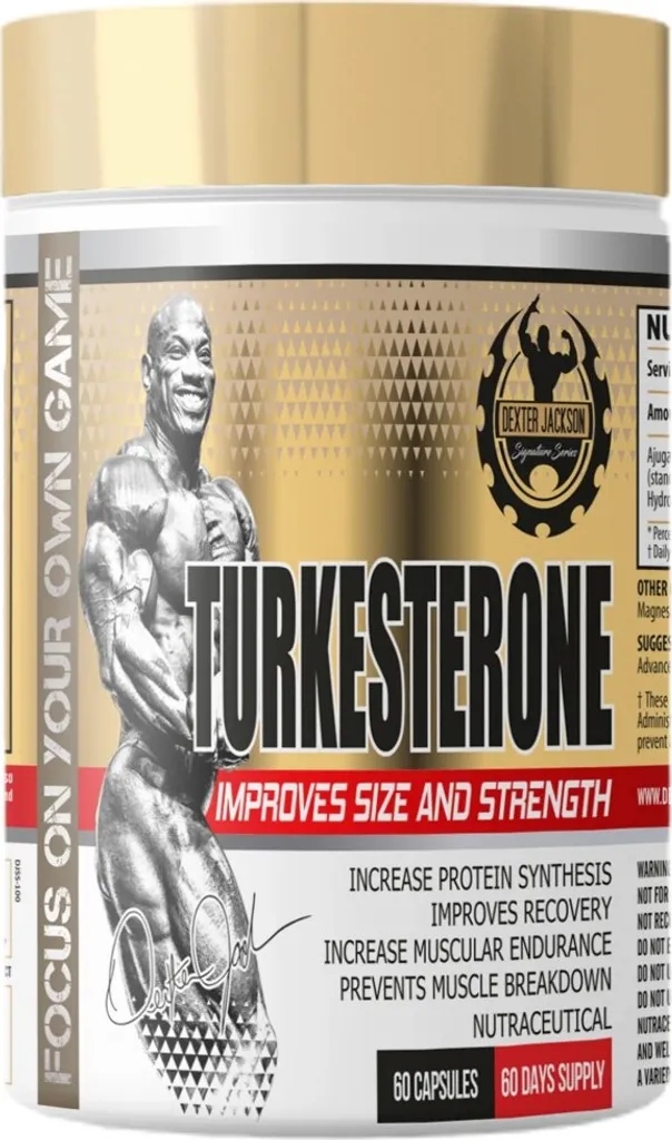 Turkesterone 500 mg Dexter Jackson : Boostez votre Force et Récupération