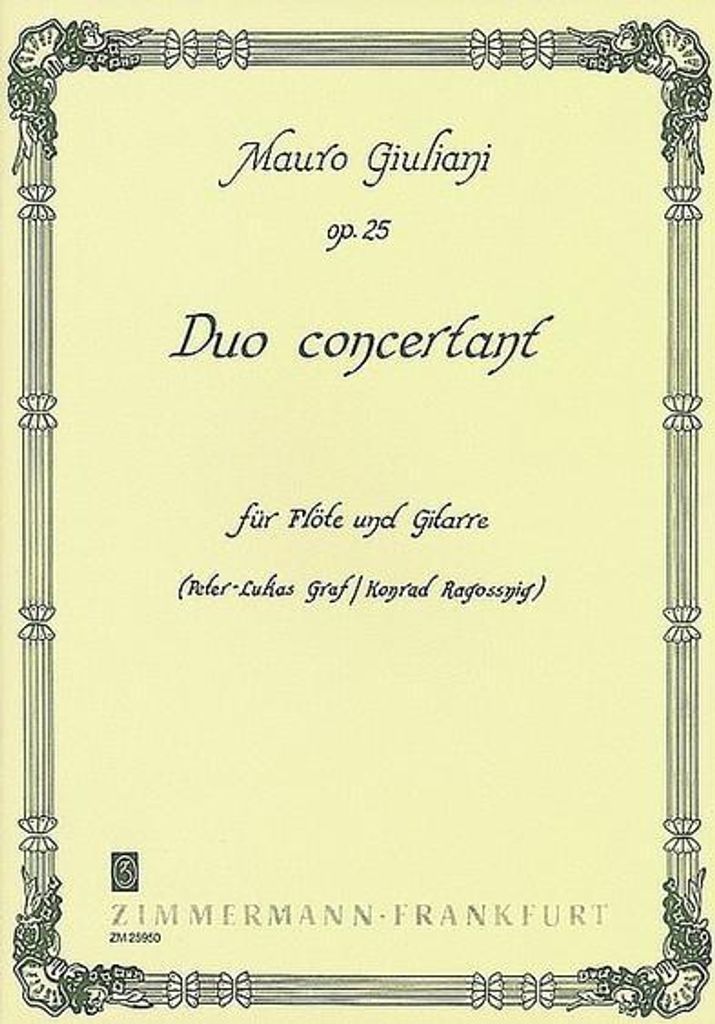 Duo concertant op.25für Flöte und Gitarre