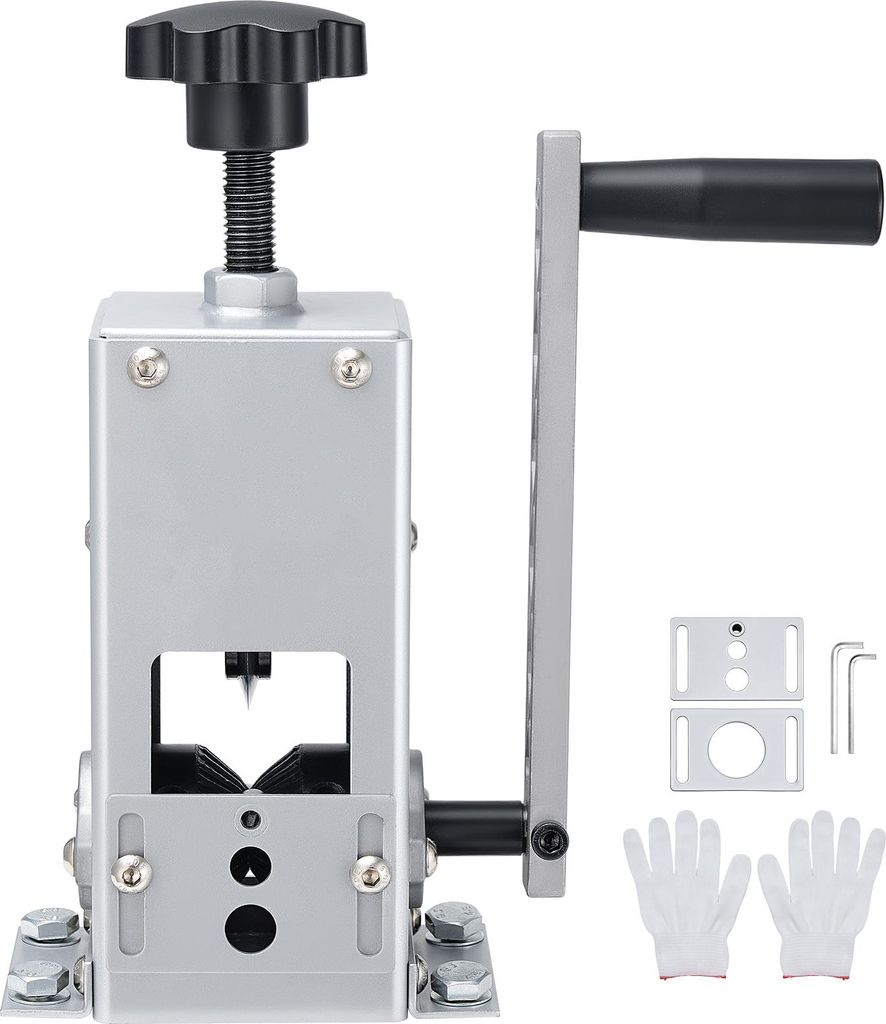 SucceBuy Manuelle Abisoliermaschine, 1,5-30 mm, Kabelschälgerät mit Handkurbel- und Bohrmaschinenbetrieb, robustes Werkzeug mit Q235-Rahmen, geei...