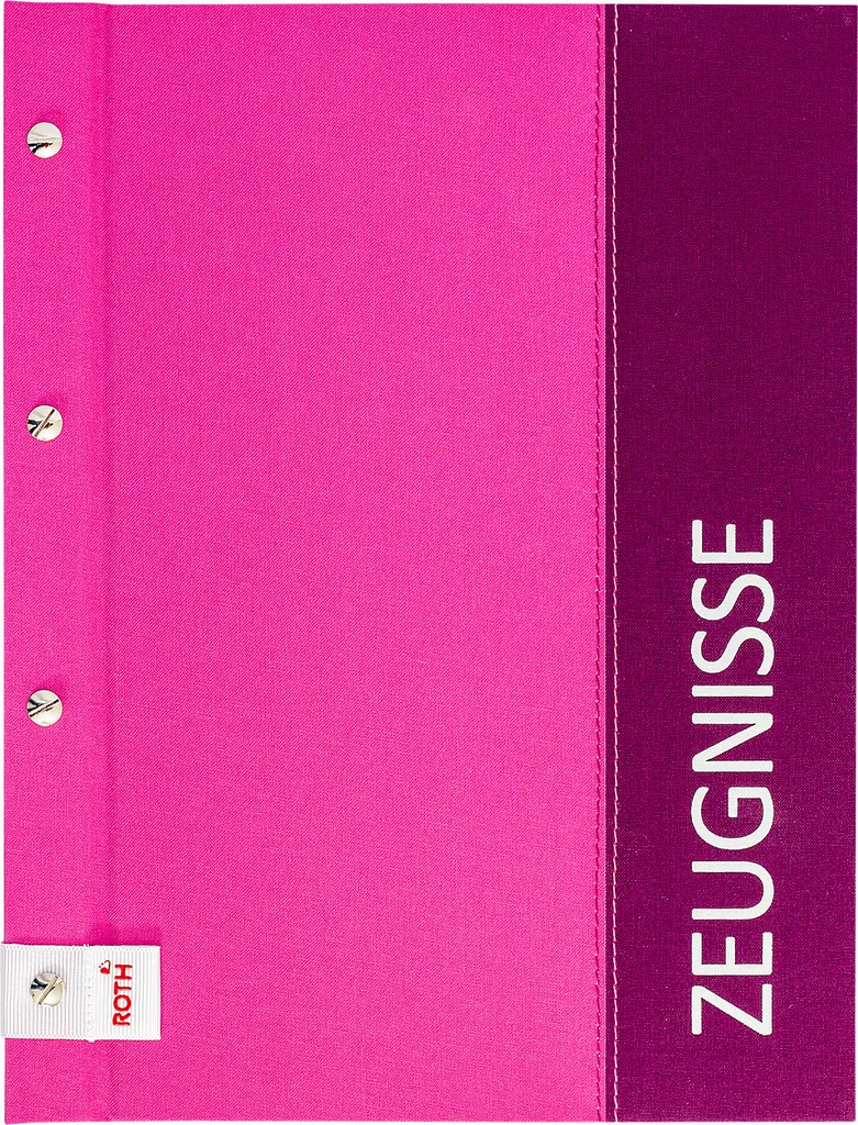 Cartella Portavoti Roth Spectrum Pink A4 - Custodia per Diplomi