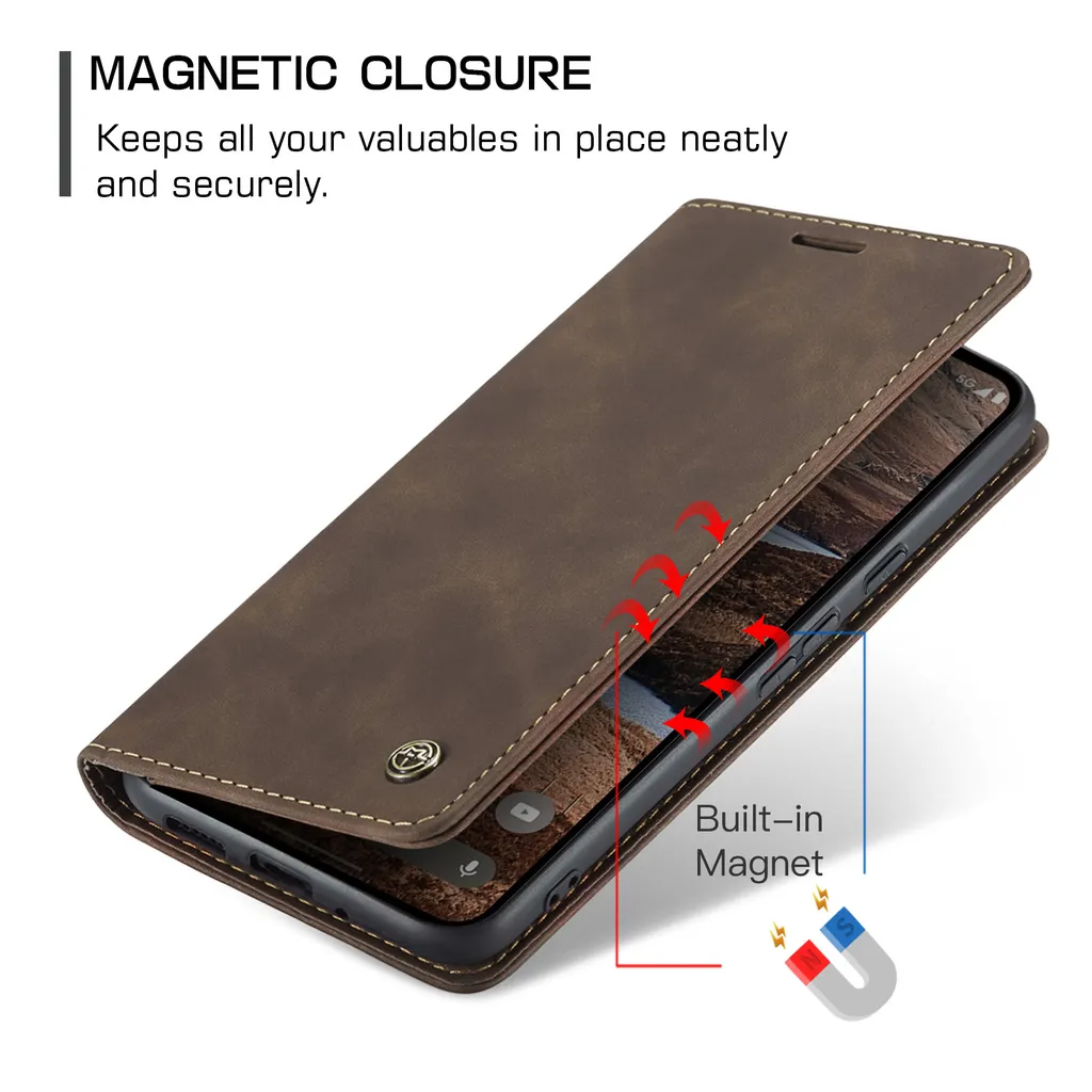 Cover Professionale Google Pixel 9 Pro XL Bronzo Retro Stand Case - 3