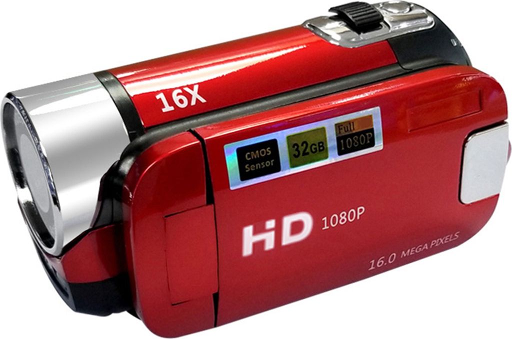 Digitalkamera Videorecorder 16X F-ocus Zoom Design 2,7 Zoll TFT-Bildschirmanzeige Unterstuetzte SD-Karte Batteriebetrieben Betrieb fuer Video-S-Tudio