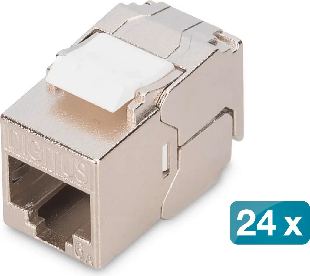 Digitus DN-93615-S-24 DIGITUS Keystone Cat6A geschirmt 24 Stk. werkzeugfr