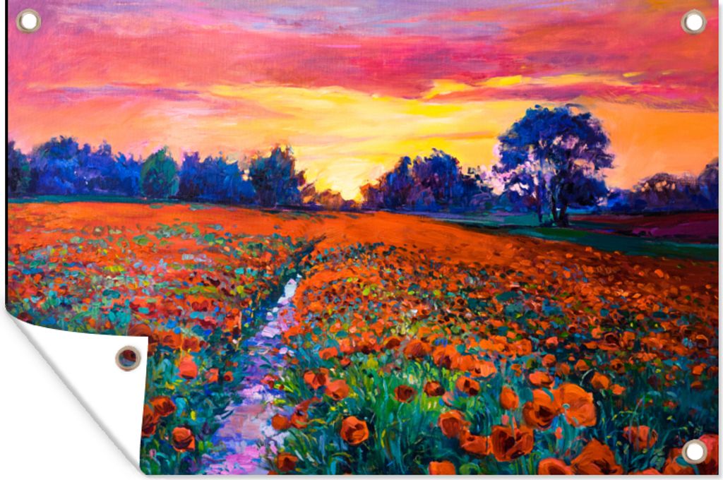 MuchoWow® 90x60 cm Outdoor-Poster Gartendeko Sichtschutz Produktbild 