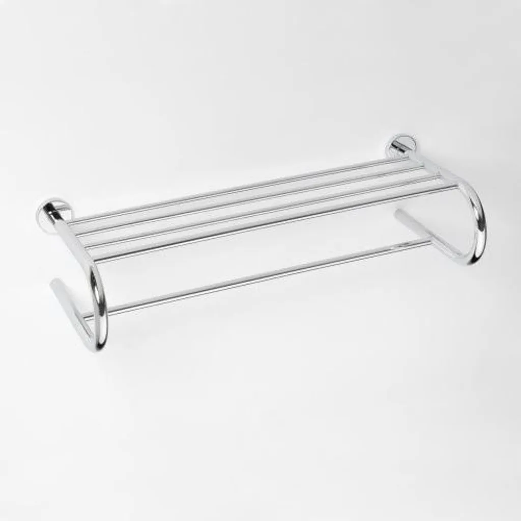 Porte-serviette Mural OMEGA en Laiton Chromé Anti-corrosion 65cm