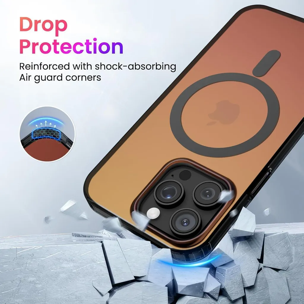 Étui MagSafe Fluorescent iPhone 16 Pro Max Design Dégradé Soirée