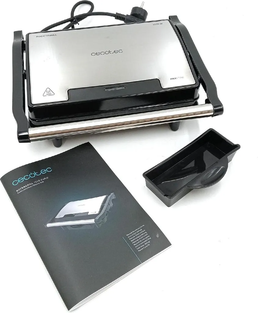 Grill Électrique sans Adhérence RockStone 1500W : Cuisson sans Gras - 14