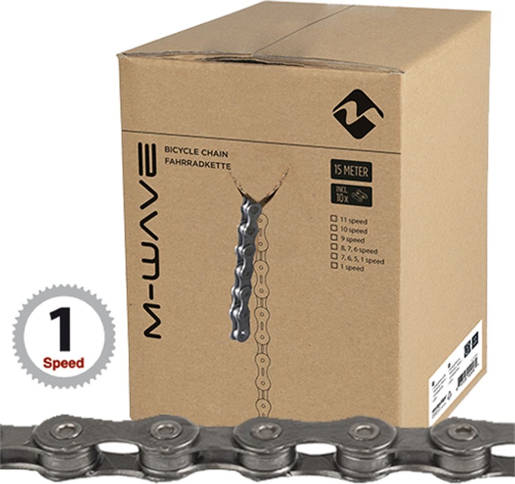 Messingschlager Kettenrolle 1-fach, 15 Meter, M-WAVE, Produktbild 