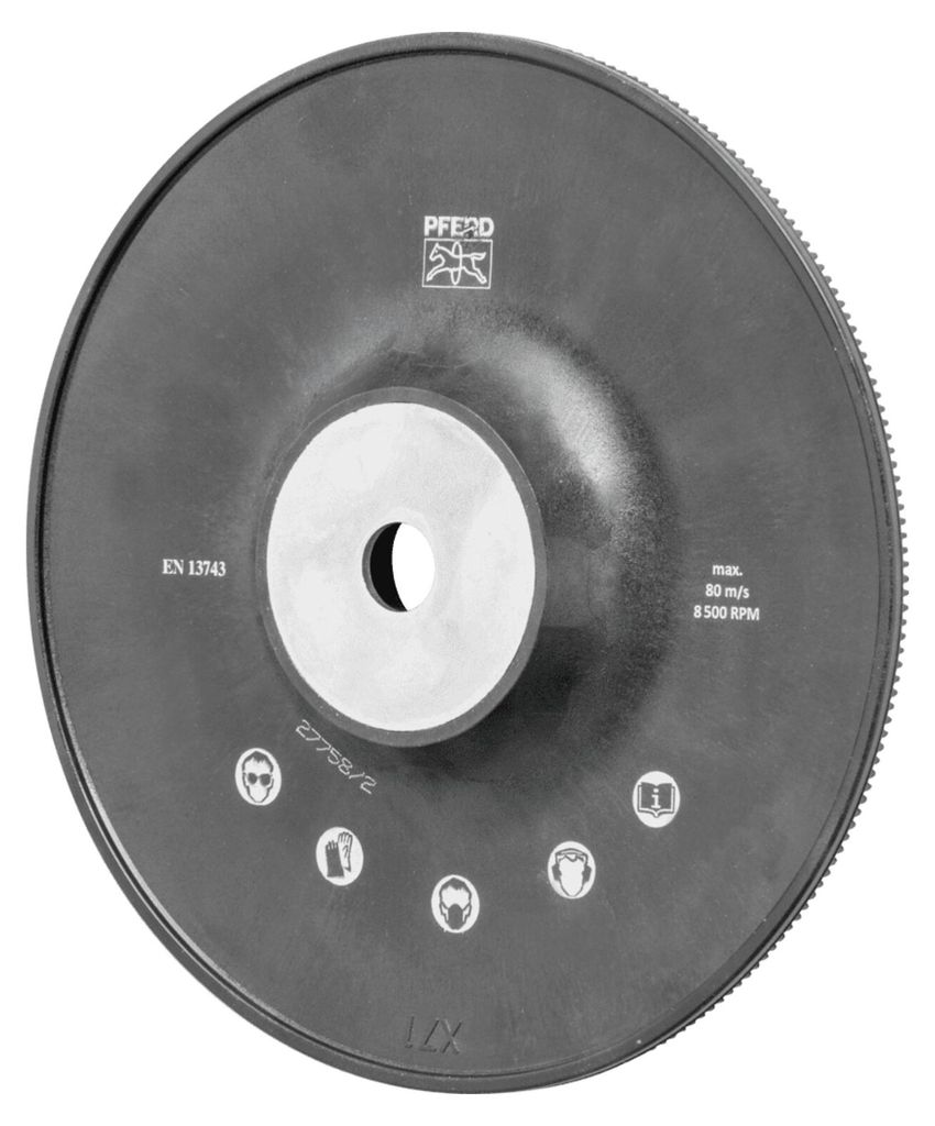 PFERD TOOLS Hochleistungs-Stützteller mit Spannmutter Ø 180 H-GT180 M14 für Winkelschleifer 180