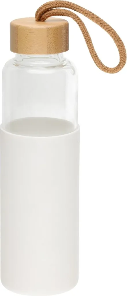 Bottiglia Viaggio 550ml Silicone e Vetro | Borraccia Outdoor Resistente