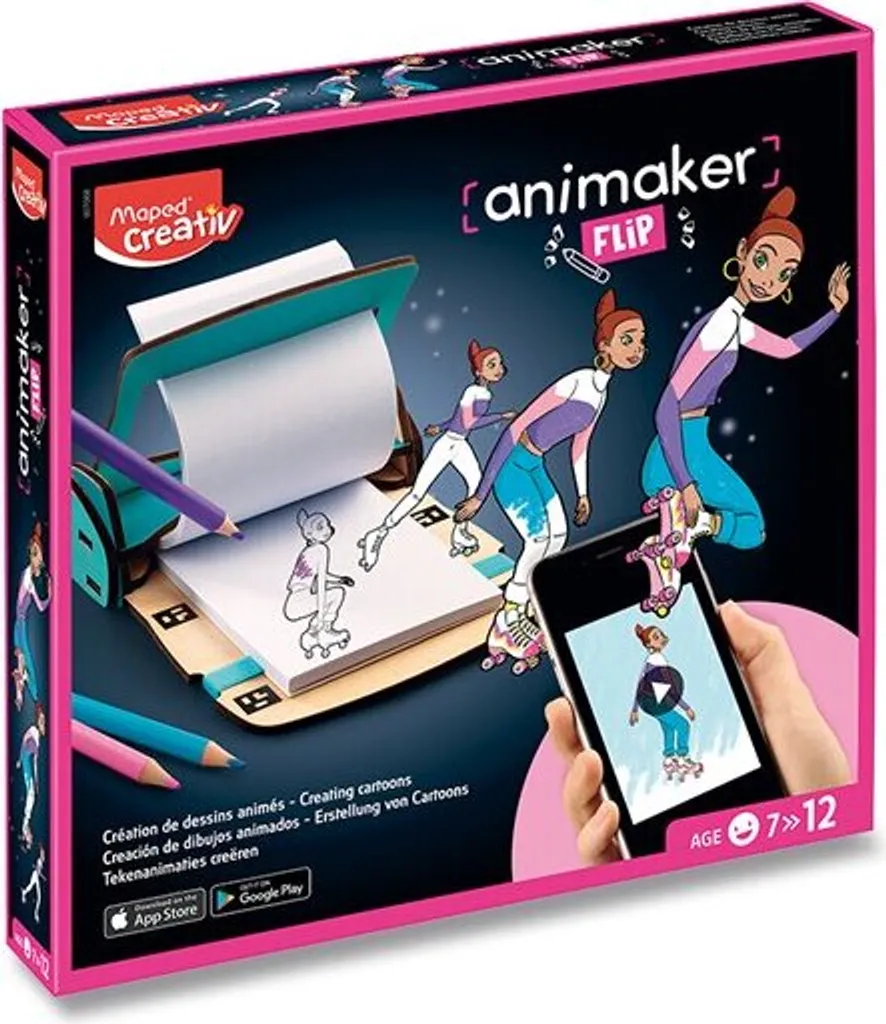 Kit Flipbook Enfant Animaker Flip Girly - Atelier de Dessin Animé Maped