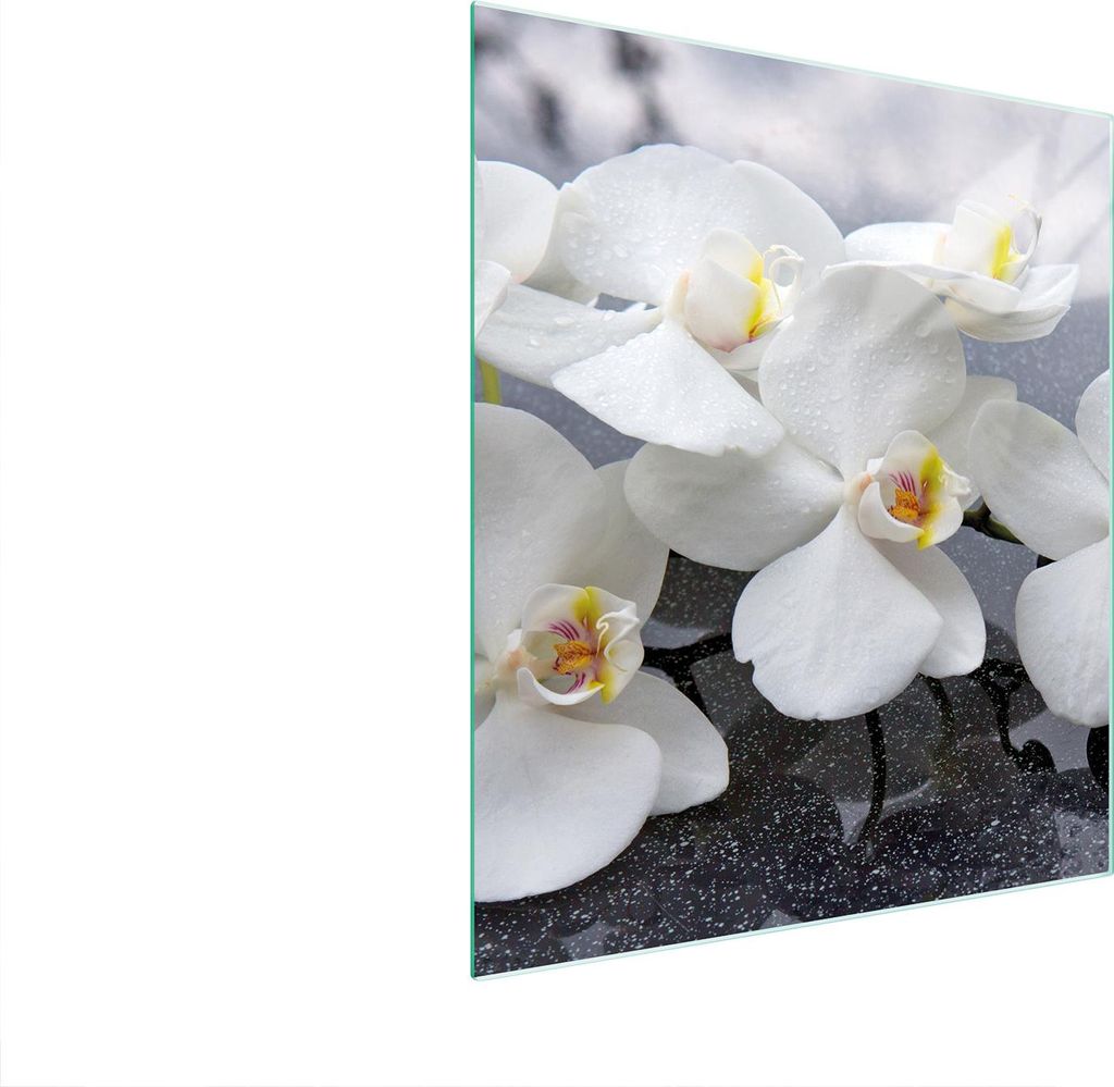 Glasschneidebrett 45x52 Orchidee