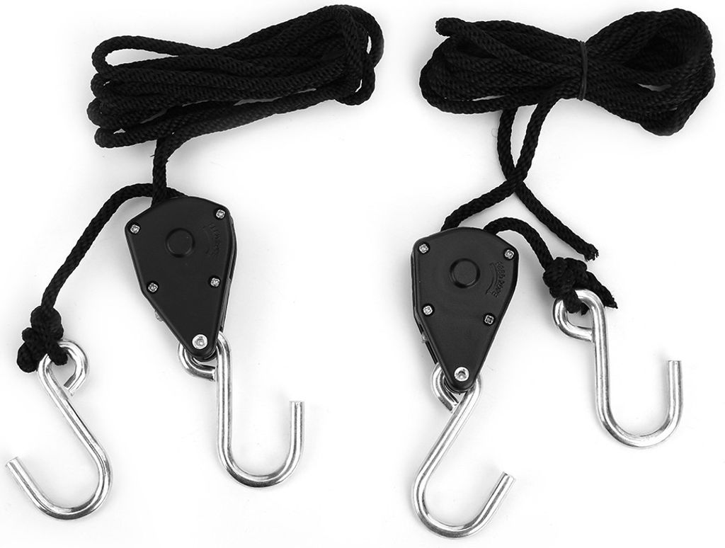 2 STÜCKE Durable 1/8 zoll Lange Heavy Duty Einstellbare Seil Clip Aufhänger für LED Lampe