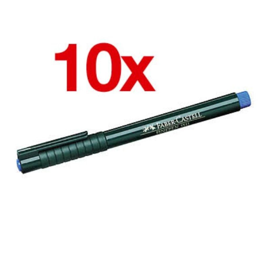 FABER-CASTELL Faserschr. Finepen 1511 0,4 mm blau 10Stk.
