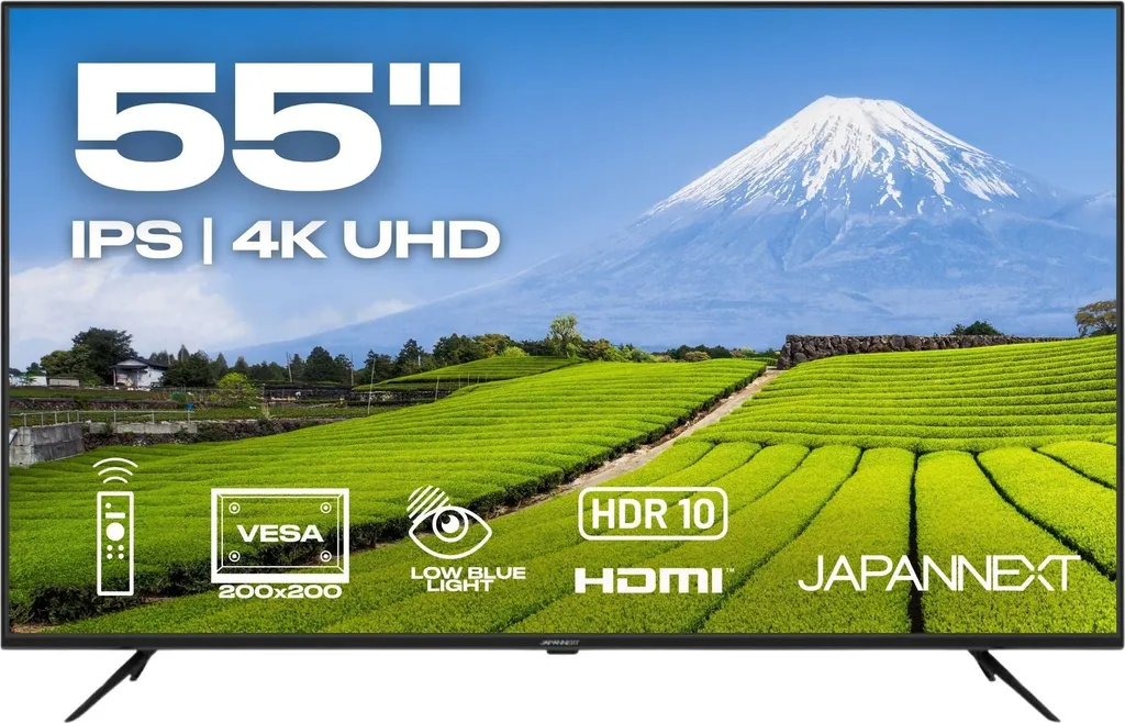 JAPANNEXT Großformat Monitor 55" IPS 4K UHD (3840x2160) JN-IPS5503TUHDR
