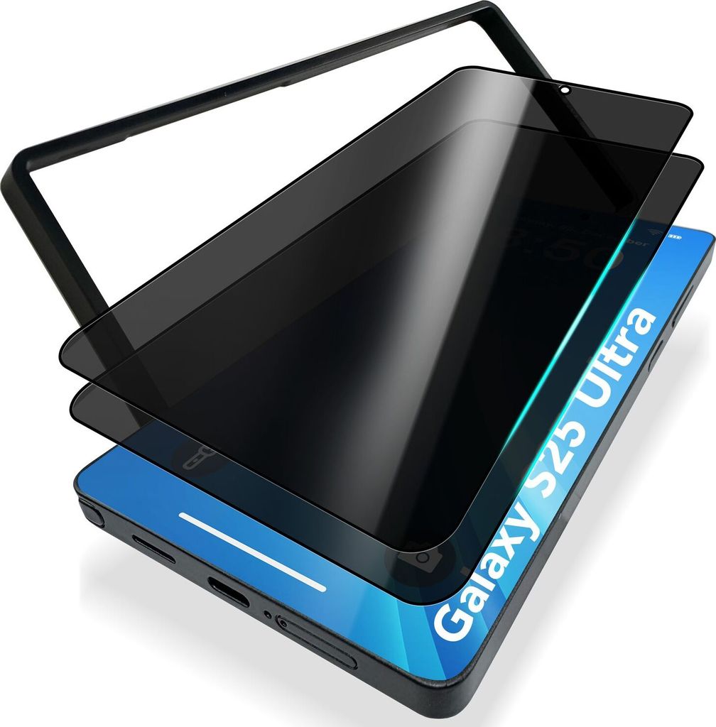 NALIA AntiSpyX für Samsung Galaxy S25 Ultra - Privacy Schutzglas - inkl. Schablone