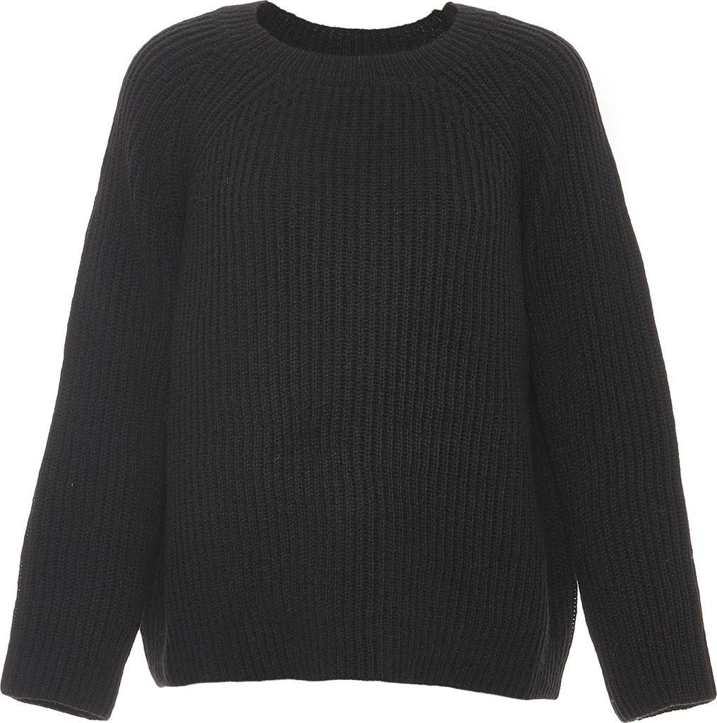 Jalene damen rippstrickpullover - schwarz, XS/S