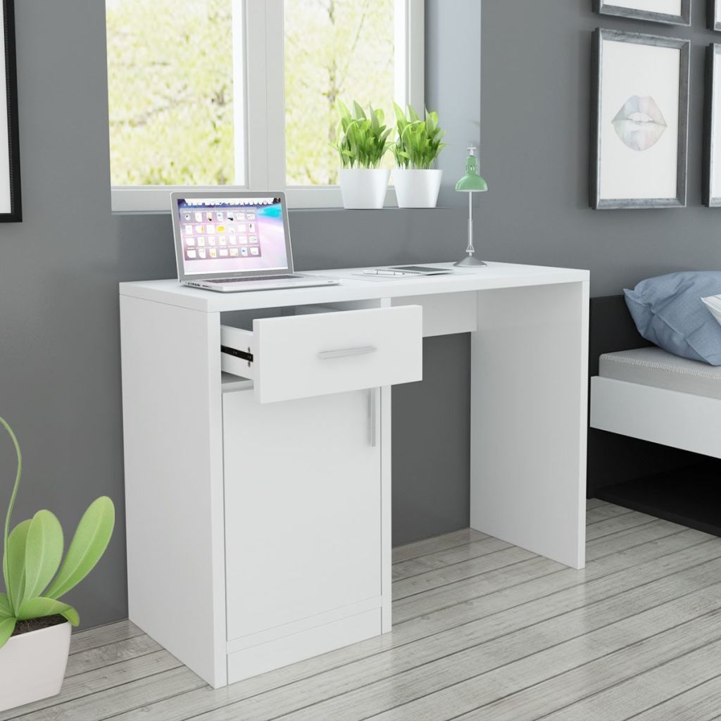 vidaXL Składany stolik ścienny biały 100x60 cm Zdjęcie produktu 12