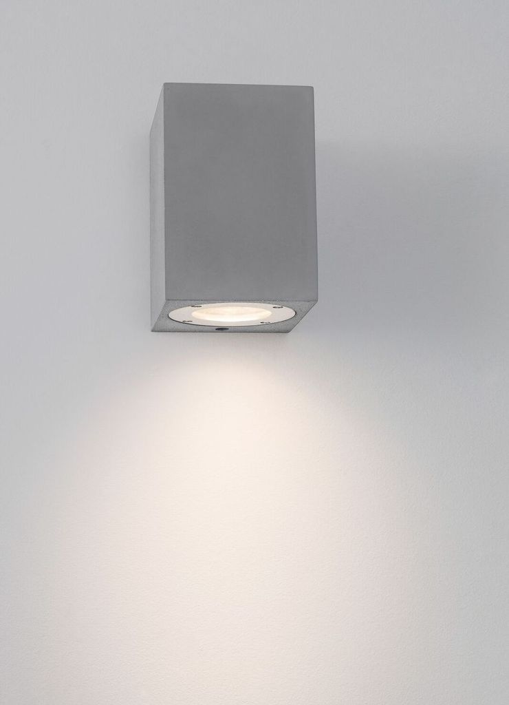 Nova Luce FUENTO Wandleuchte GU10 Grau 7W IP65 8,6x10x12cm dimmbar 9790542