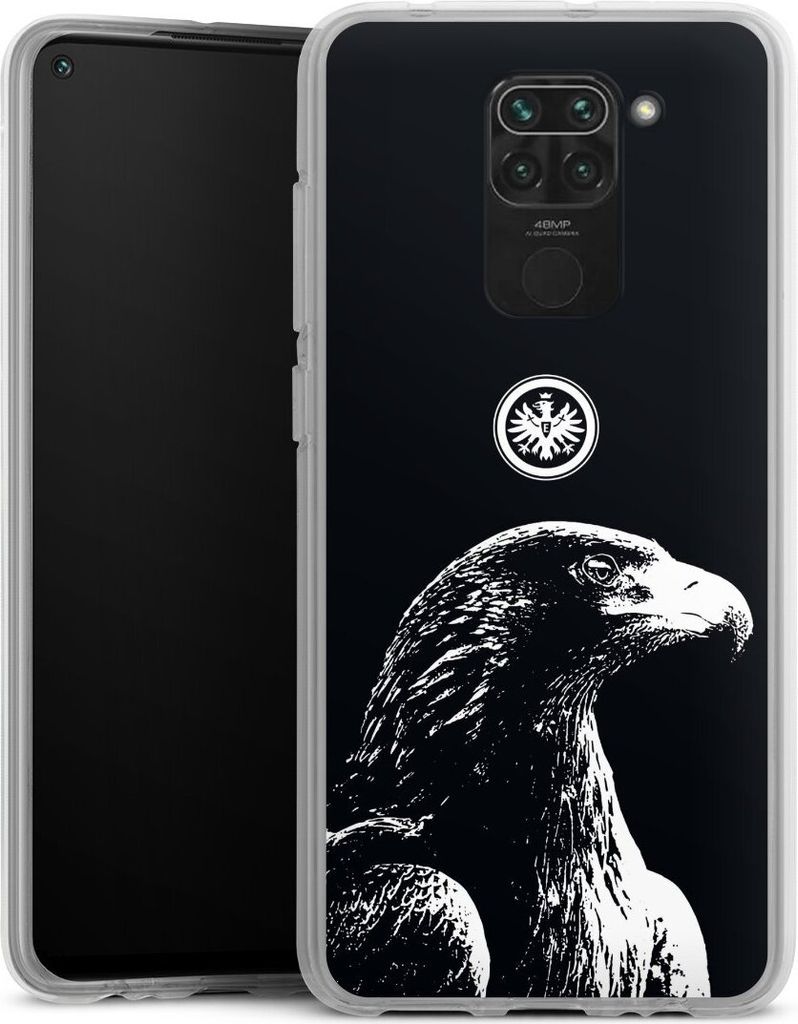 DeinDesign Handyhülle für Xiaomi Redmi Note 9 Silikon Hülle Case Smartphone Schutzhülle Eintracht Frankfurt Offizielles Lizenzprodukt Attila