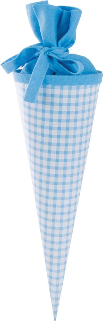 Goldbuch Geschenktüte 35cm lekker+anders Karo blau