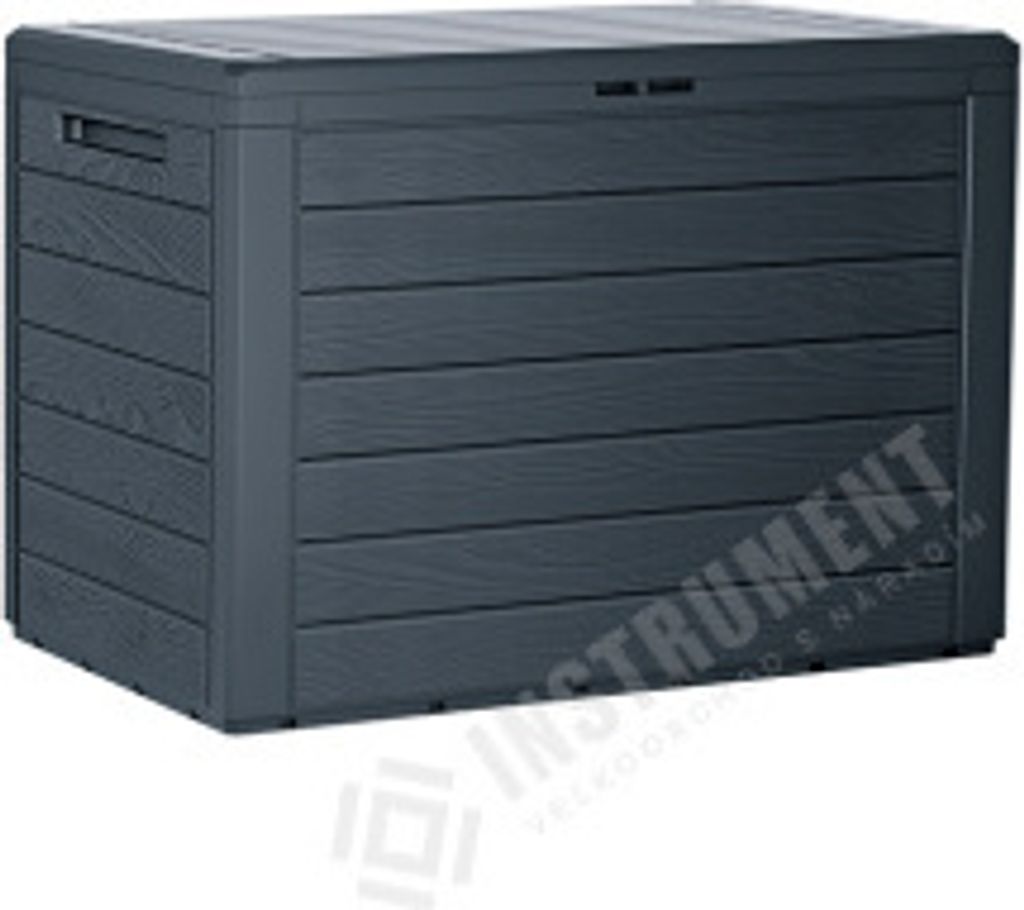Prosperplast Gartentruhe 190 Liter Woodebox aus Kunststoff Produktbild 8