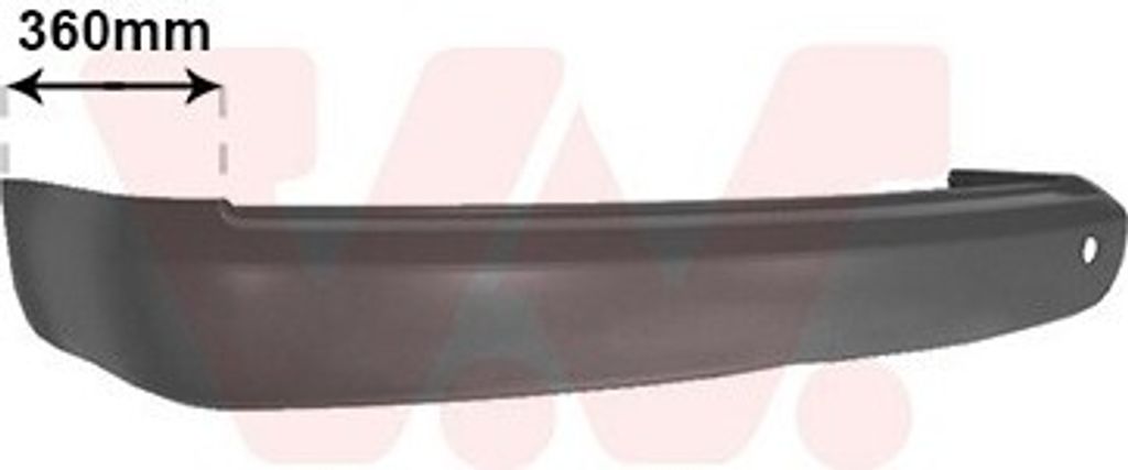 VAN WEZEL Heckstoßstange Stoßfänger Hinten für VW Caddy III Kombi (2KB, 2KJ, 2CB, 2CJ) Caddy III Kastenwagen (2KA, 2KH, 2CA, 2CH)