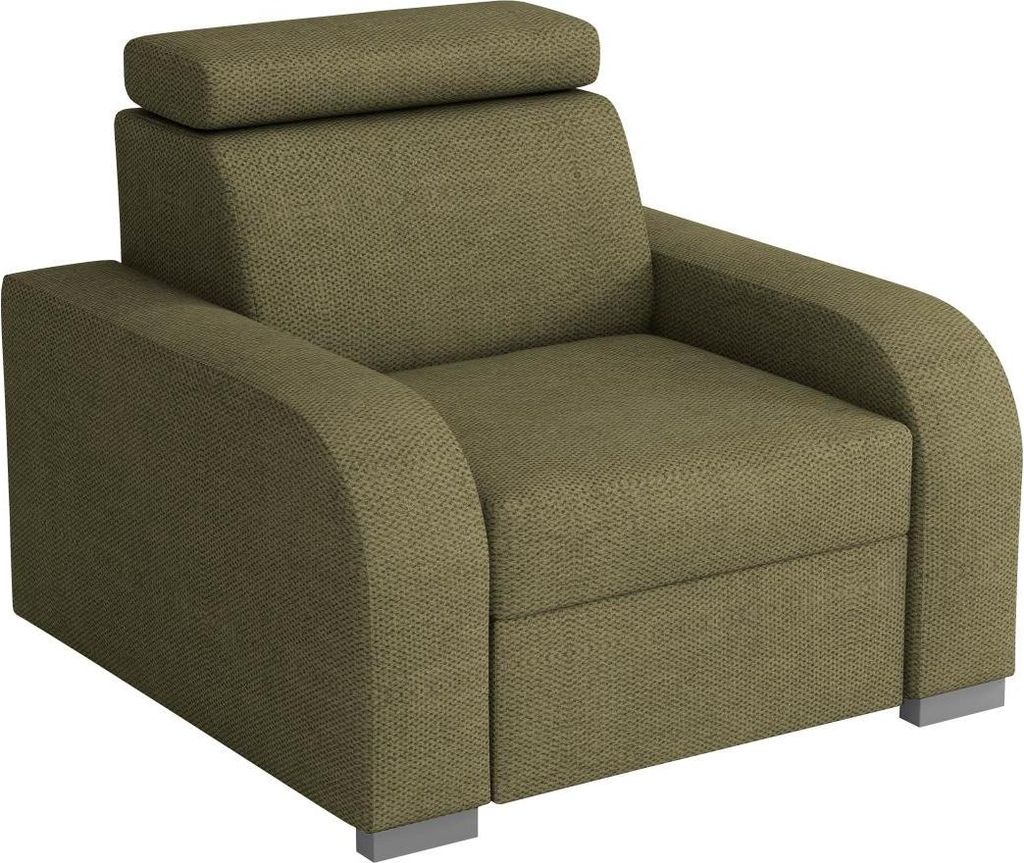 MIRJAN24 Sessel Oslo 1, Polstersessel, Wohnzimmer Kollektion, Stilvoll, 1-Sitzer Relaxsessel (Farbe: Crown 11)